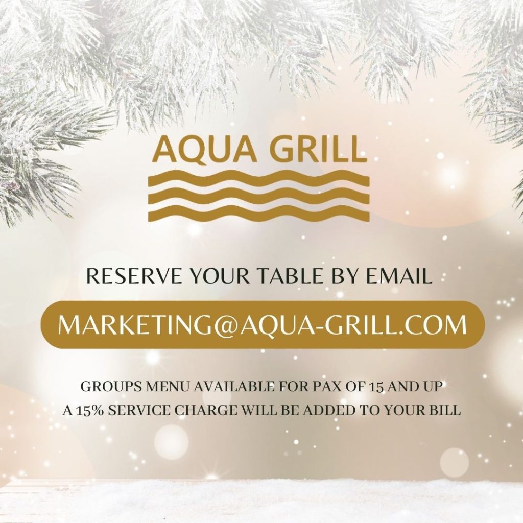 Aqua Grill's Christmas Group Menu Special - Aqua Grill