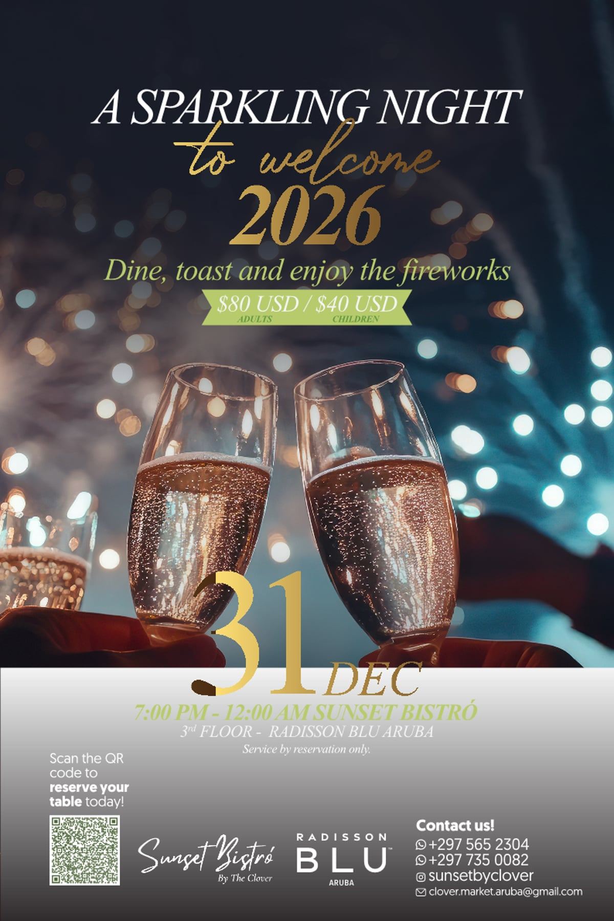 A Sparkling Night to Welcome 2026 – Radisson Blu Aruba