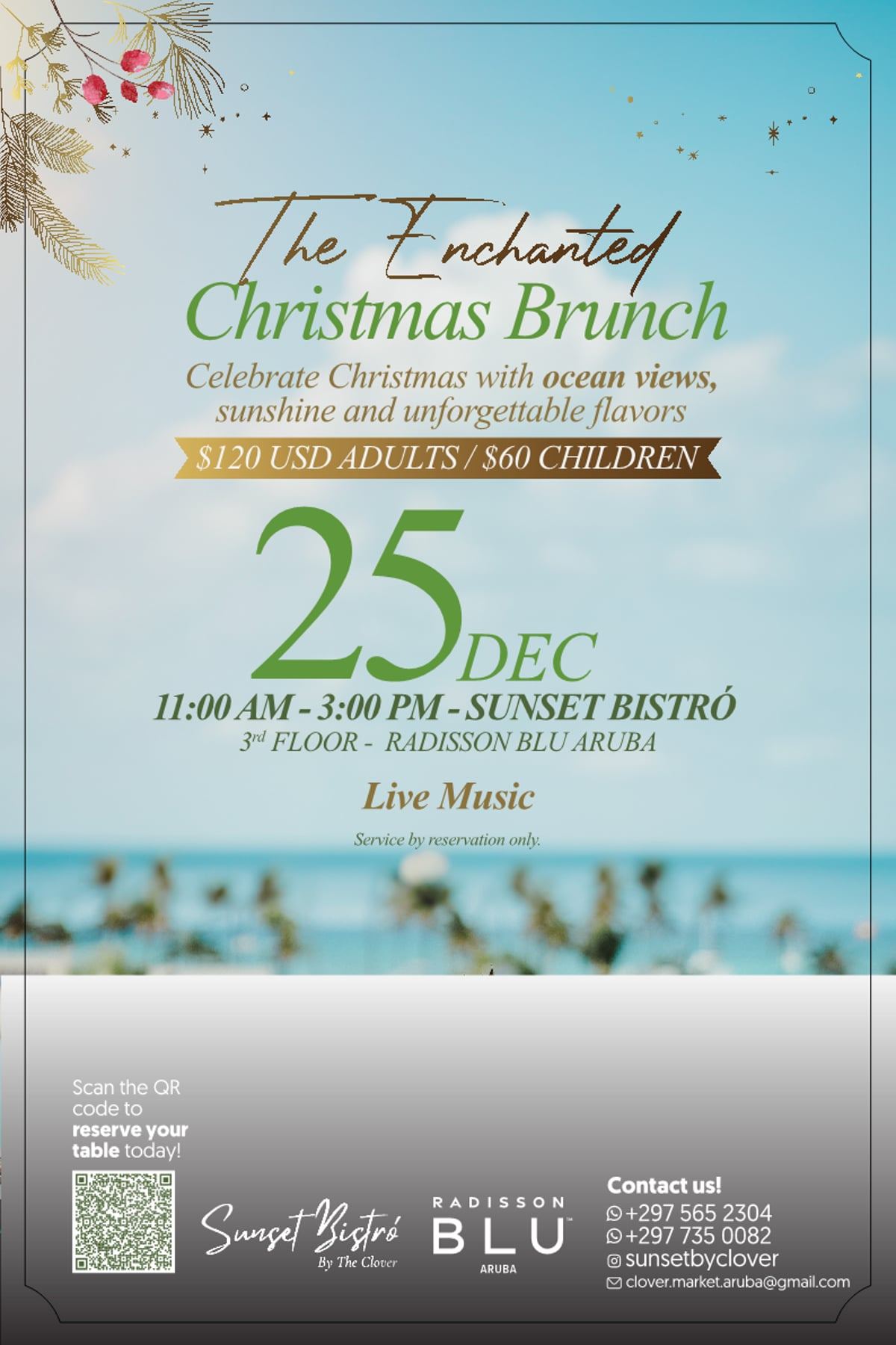 Christmas Brunch at Radisson Blu 2025 – Radisson Blu Aruba