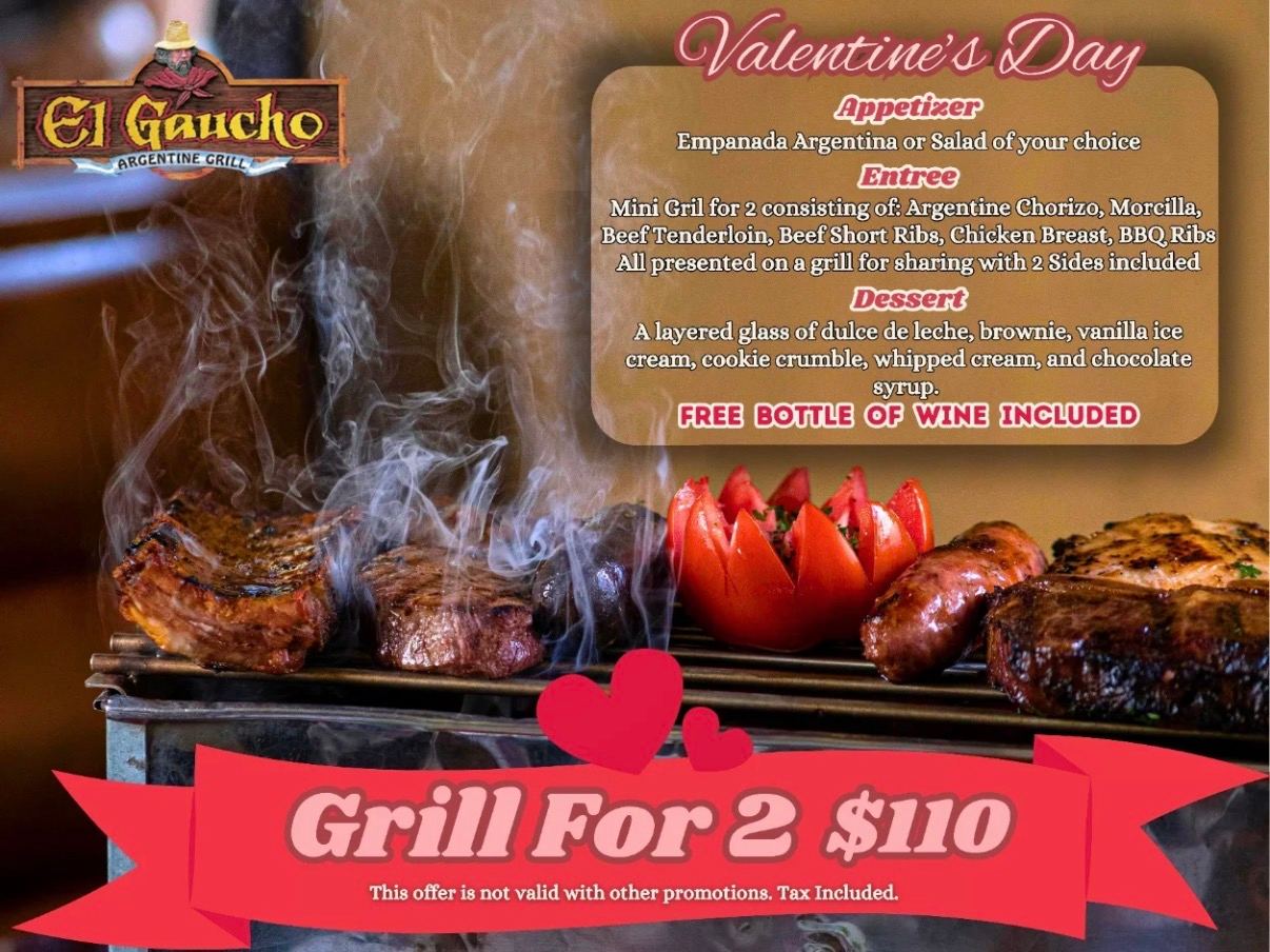Valentines Day at El Gaucho Argentine Grill – El Gaucho Aruba Restaurant